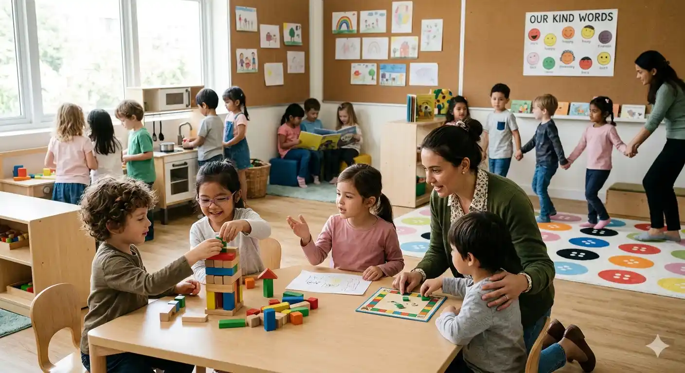 Learn how schools develop social skills in early years through classroom activities, group learning, play-based education, and emotional development strategies