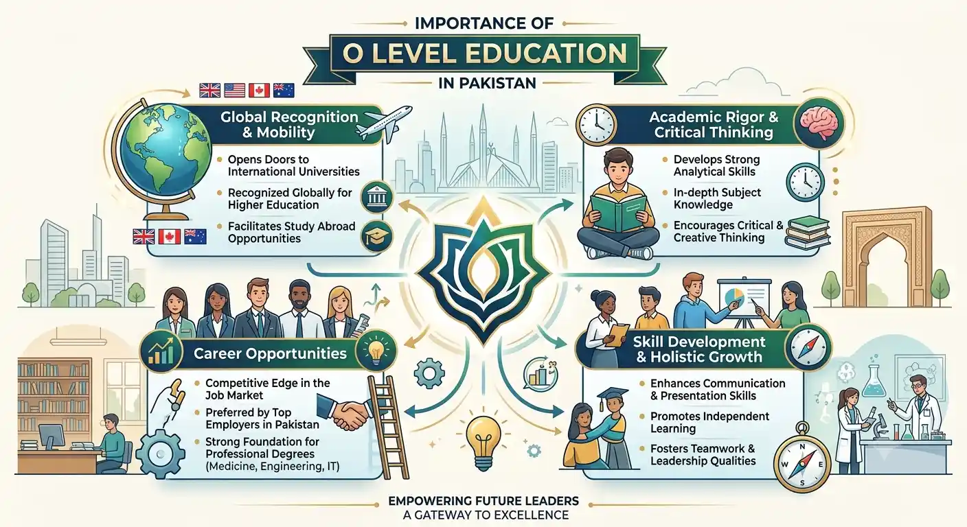 Discover the importance of O Level education in Pakistan, its benefits, curriculum, career opportunities, and why it prepares students for academic and professional success.