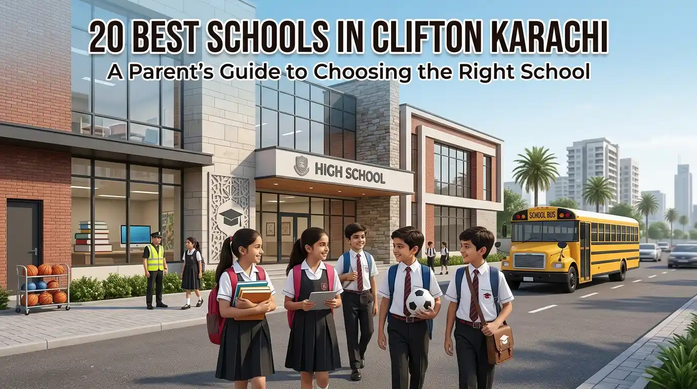 Explore 20 best schools in Clifton Karachi, including international, O-Level, primary and secondary schools. Compare curriculum, fees, location and facilities.